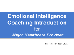 Emotional Intelligence Coaching Introduction