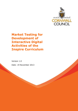 Introduction Cornwall Council is seeking to gain a better