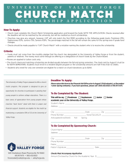 church match - University of Valley Forge