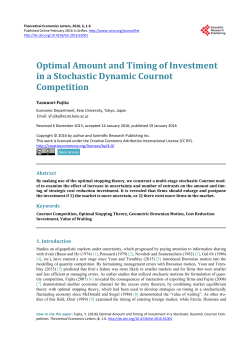Optimal Amount and Timing of Investment in a Stochastic Dynamic