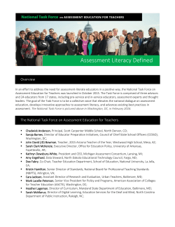 definition of Assessment Literacy