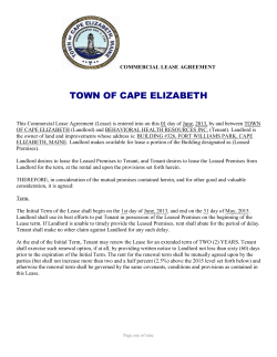 commercial lease agreement