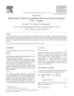 BEM solution of Poisson`s equation with source function satisfying 7