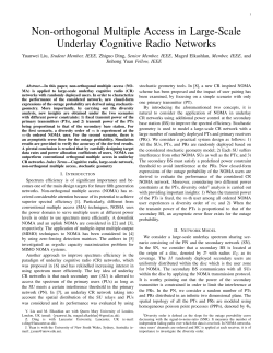 Non-orthogonal Multiple Access in Large