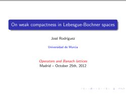 On weak compactness in Lebesgue
