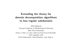 Extending the theory for domain decomposition algorithms to less