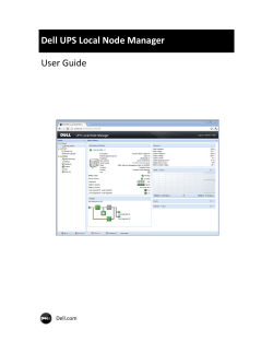 Dell UPS Local Node Manager User Guide
