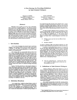 A New Strategy for Providing Definitions In Task