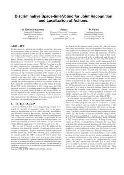 Discriminative Space-time Voting for Joint Recognition and