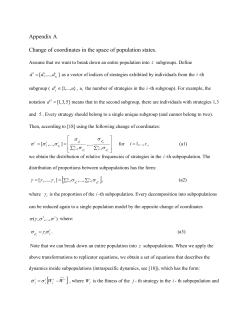 Page | 1 Appendix A Change of coordinates in the space of