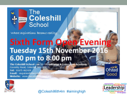 The Coleshill School Sixth Form