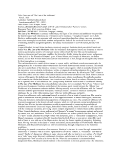 Last of the Mohicans Article 1
