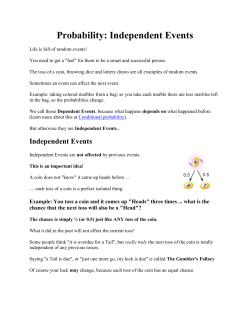 Probability: Independent Events