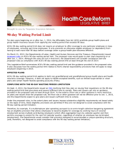 90-day Waiting Period Limit - Tequesta Insurance Advisors
