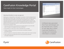 Pyxis&trade; data insight brochure