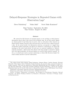 Delayed-Response Strategies in Repeated Games