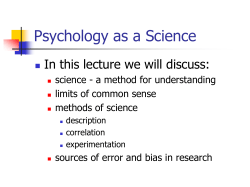 Methods of Psychology