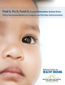Find It, Fix It, Fund It - National Center for Healthy Housing