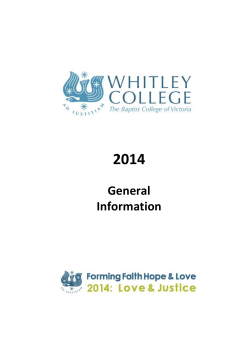 Dean: Rev Bruce Tudball - Whitley College