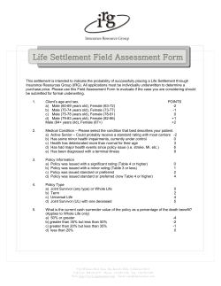 This settlement is intended to indicate the probability of successfully