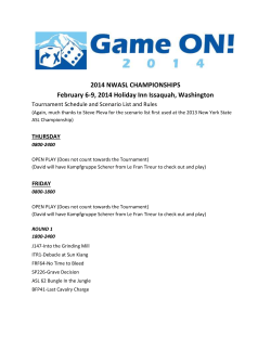 2014 NWASL CHAMPIONSHIPS February 6