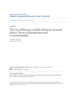 Kenneth Burke`s Theory of Identification and Consubstantiality