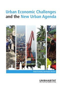 Urban Economic Challenges and the New Urban Agenda - UN