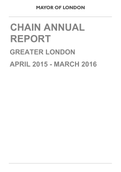 CHAIN Annual Report Greater London