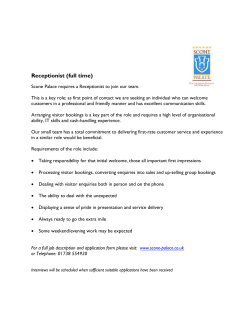 Example - Scone Palace