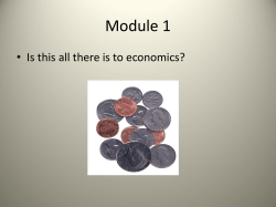 04. Module 1: The Study of Economics