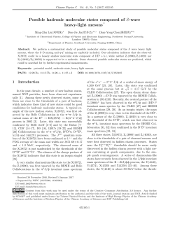 Possible hadronic molecular states composed of S-wave heavy
