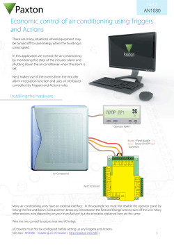 Economic control of air conditioning using Triggers and Actions