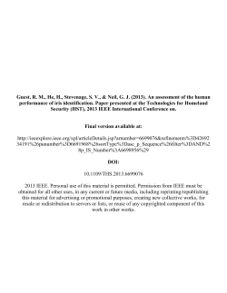 An assessment of the human performance of iris identification