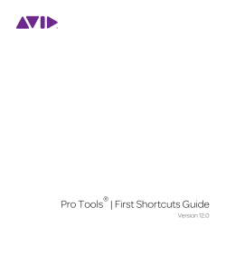 Pro Tools | First Shortcuts Guide