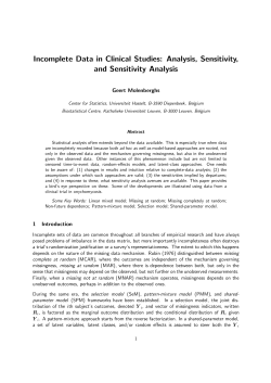Analysis, Sensitivity, and Sensitivity Analysis