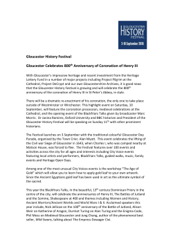 Gloucester History Festival Gloucester Celebrates 800 th