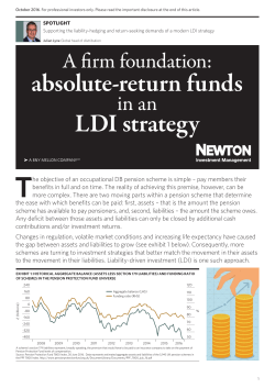 A firm foundation: absolute-return funds in an LDI strategy