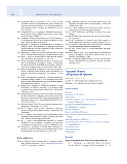 Spectral Theory of Dynamical Systems