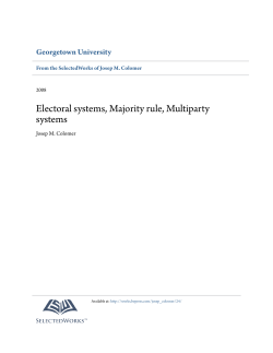 Electoral systems, Majority rule, Multiparty systems