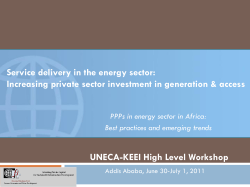 Service delivery in the energy sector