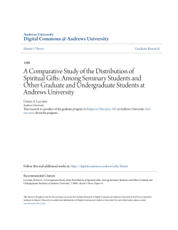 A Comparative Study of the Distribution of Spiritual Gifts