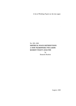 A list of Working Papers on the last pages EMPIRICAL WAGE