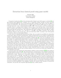 Extraction from classical proofs using game models