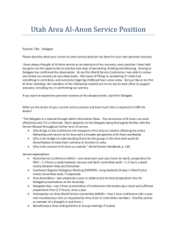 Utah Area Al-Anon Service Position - Utah
