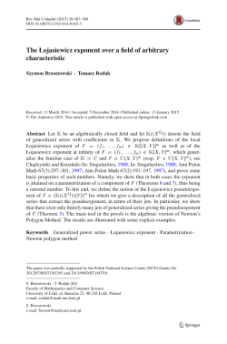 The Łojasiewicz exponent over a field of arbitrary characteristic