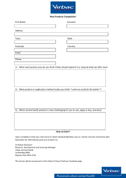 New Products Competition First Name Surname