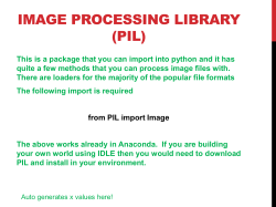 Image Processing in Python