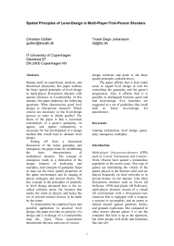 Level design af multi-player first-person shooters