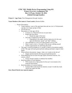 Project Overview (Assignment X0)