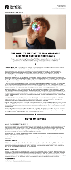 the world`s first active play wearable kids make